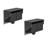 ledscom.de 2 pièces prise extérieure/humide PIWI, en saillie, IP44, 2x Schuko, 16A/230V, inox, plastique, anthracite, horizontale