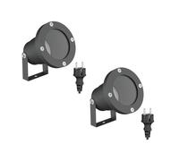 ledscom.de 2 projecteurs de jardin DUK pour l'extérieur, IP65, prise, anthracite, 1 douille GU10 max. 15 W