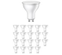 ledscom.de 20 ampoules LED GU10, PAR16, blanches (4000 K), 7 W, 630lm, 103°, mates