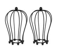 ledscom.de 2x abat-jour cage, noir, 115mm Ø