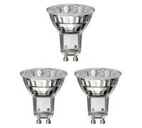 ledscom.de 3 ampoules LED GU10, PAR16, blanc (4000 K), 2,1 W, 206lm, 118°, miroir réflecteur (argent)