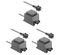 ledscom.de 3 pièces 40W LED Transfo alimentation/transformateur pour système enfichable NEMO, fiche, 12V AC, noir, IP68