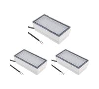 ledscom.de 3 pièces LED encastrées dans le sol pavé CUS pour l'extérieur, IP67, rectangulaire, 20 x 10cm, 2,8 W, 251lm, blanc chaud