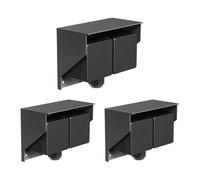 ledscom.de 3 pièces prise extérieure/humide PIWI, en saillie, IP44, 2x Schuko, 16A/230V, inox, plastique, anthracite, horizontale