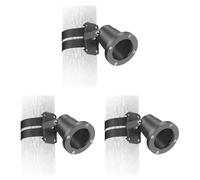 ledscom.de 3 pièces Projecteur de jardin LED DUK avec fixation par sangle pour l'extérieur, fiche, anthracite, douille GU10