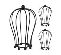 ledscom.de 3x abat-jour cage, noir, 115mm Ø