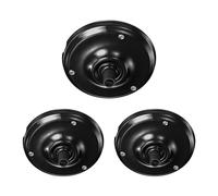 ledscom.de 3x Baldaquin, porcelaine, noir, 105mm Ø