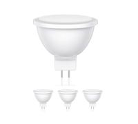 ledscom.de 4 ampoules LED GU5.3, MR16, blanc chaud (2700 K), 5 W, 430lm, 104°, mates