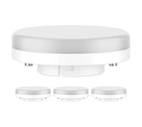 ledscom.de 4 ampoules LED GX53, blanches (4100 K), 6,5 W, 550lm, variateur à 3 niveaux, mates