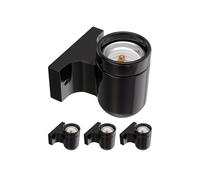 ledscom.de 4 pièces Applique FEL, porcelaine, noir brillant, carrée, 1x E27 max. 300W
