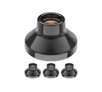 ledscom.de 4 pièces plafonnier/douille de lampe ELEKTRA, porcelaine, noir brillant, 1x E27 max. 300W