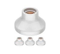 ledscom.de 4 plafonniers/douilles ELEKTRA, porcelaine, blanc brillant, 1x E27 max. 300 W