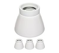 ledscom.de 4 plafonniers/douilles MINZ, porcelaine, blanc brillant, 1x E27 max. 300 W