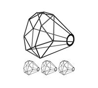 ledscom.de 4x abat-jour cage, noir, 200mm Ø