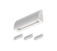 ledscom.de 4x LED Applique murale/éclairage d'escalier SEGIN pour l'extérieur, IP54, plat, downlight mat, carré, 6,2 W, 566lm, blanc chaud