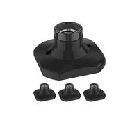 ledscom.de 4x plafonniers/douilles ELEKTRA, noir, 1x E27 max. 60 W