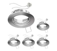 ledscom.de 5 pièces cadre d'encastrement pour plafond FERE cadre d'encastrement chromé mat (LED/halogène/MR16/50mm) in ouille GU5.3