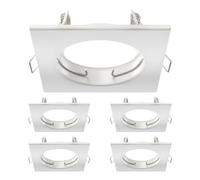 ledscom.de 5x cadre d'encastrement au plafond RIR, carré, blanc mat
