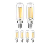 ledscom.de 6 ampoules LED E14, T25, blanc chaud (2900 K), 4,2 W, 507lm