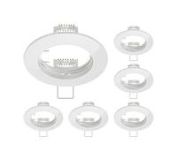 ledscom.de 6 cadres d'encastrement au plafond CIRC, rond, blanc brillant