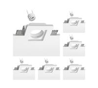 ledscom.de 6 pièces plafonnier encastré GIEDI II, plâtre, blanc mat, 10 x 10cm, 1x GU10 max. 15W