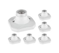 ledscom.de 6 plafonniers/douilles ELEKTRA, blancs, 1x E27 max. 60 W