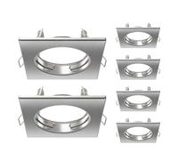 ledscom.de 6x cadre d'encastrement au plafond RIR, carré, inox mat