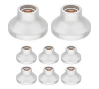 ledscom.de 8 pièces plafonnier/douille de lampe ELEKTRA, porcelaine, blanc brillant, 1x E27 max. 300W