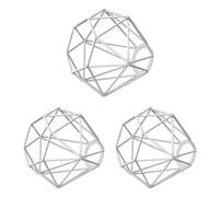 ledscom.de Abat-jour en forme de cage, 3 pièces, blanc, 160 mm de diamètre