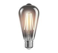 ledscom.de Ampoule LED E27, ST64, blanc extra chaud (1800 K), 7,6 W, 240lm, verre fumé