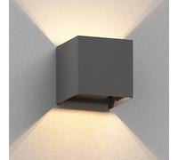 ledscom.de Applique murale CUBEL pour l'extérieur, anthracite, IP65, Up
