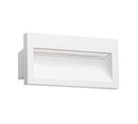 ledscom.de Applique murale encastrée LED NOLA, downlight pour l'extérieur, IP54 mat, 140 x 70mm, blanc chaud