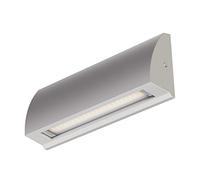 ledscom.de Applique murale LED/éclairage d'escalier SEGIN pour l'extérieur, IP54, plat, downlight, gris mat, carré, 6,2 W, 566lm, blanc chaud