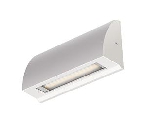 ledscom.de Applique murale LED/éclairage d'escalier SEGIN pour l'extérieur, IP54, plat, downlight mat, carré, 3,8 W, 265lm, blanc chaud