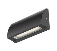 ledscom.de Applique murale LED/éclairage d'escalier SEGIN pour l'extérieur, IP54, plat, downlight, noir mat, carré, 3,8 W, 265lm, blanc chaud