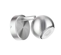 ledscom.de Applique murale TAURI, à une flamme, ampoule LED GU10 incluse (blanc chaud, 5,4W, 510lm, 45°)