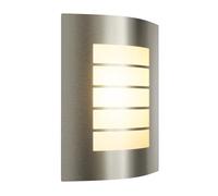 ledscom.de Applique murale ZYNO, pour l'extérieur, IP44, inox, LED E27 incluse, classe d'efficacité énergétique A, 935lm, blanc chaud