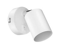 ledscom.de Applique WAIKA, interrupteur, blanc mat, ronde, 1x GU10 max. 60W