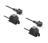 ledscom.de Bloc d'alimentation à transformateur LED 2 x 10 W pour système enfichable NEMO, connecteur, 12 V CA, noir, IP65