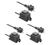 ledscom.de Bloc d'alimentation/transformateur LED 3 x 20 W pour système modulaire NEMO, connecteur, 12 V CA, noir, IP65