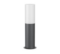 ledscom.de Borne d'éclairage GROPO pour l'extérieur, anthracite, 41cm, ampoule E27 incluse, 471lm, blanc extra-chaud