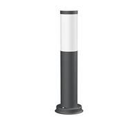 ledscom.de Borne d'éclairage PORU pour l'extérieur, IP44, 39cm, anthracite, ampoule E27 471lm, blanc extra-chaud incluse