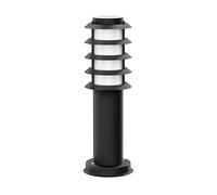 Borne d'éclairage PORU pour l'extérieur IP44 grille 39cm noir incl. ampoule [EEK: E]