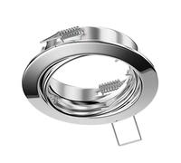 ledscom.de Cadre de montage au plafond FERE, rond, pivotant, chrome brillant