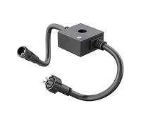 ledscom.de Détecteur crépusculaire pour l'extérieur, IP44 système de connexion NEMO, noir, détecteur de luminosité, interrupteur jour/nuit