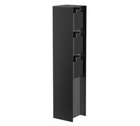 ledscom.de Garten Colonne de Prises de Courant POMI pour l'extérieur, IP44, 3X, Acier Inoxydable, Noir, carré, 33 cm
