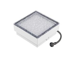 ledscom.de Lampadaire encastré à LED GORGON pour l'extérieur, IP67, angulaire, 15 x 15cm, cool white