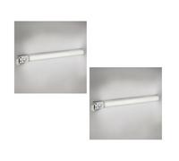 ledscom.de Lampe de miroir à 2 LED FERIG, lampe de salle de bains avec prise, 67,5 cm, 14,5 W, 1 601 lm, blanche