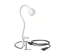 ledscom.de Lampe de serrage GU10 KLUK avec col de cygne, blanc incl. GU10, blanc, 4,888W, 450lm
