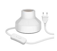ledscom.de Lampe de table TIX, interrupteur, porcelaine, blanc, 1x E27 max. 300W